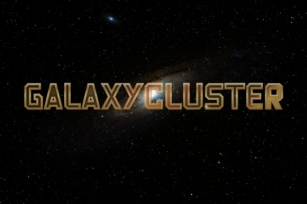 Galaxy Cluster Font Download