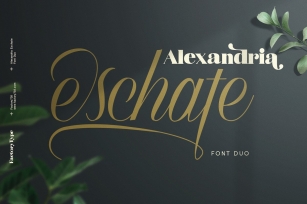 Alexandria Eschate Duo Font Download