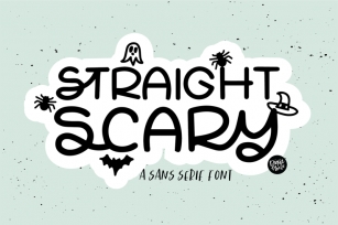 STRAIGHT SCARY Halloween Font Font Download
