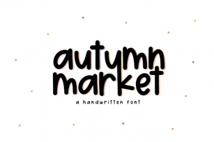 Autumn Market - Handwritten Font Font Download