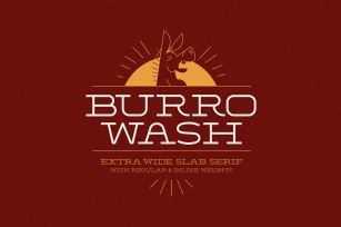 Burro Wash Font Download