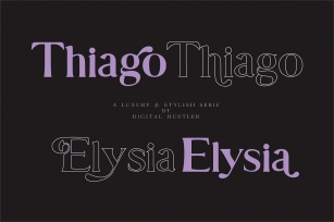 Thiago  Elysia Font Download