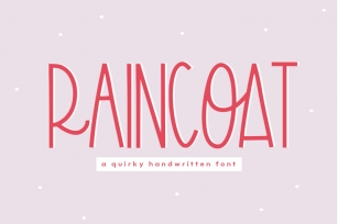 Raincoat - Quirky Handwritten Font Font Download