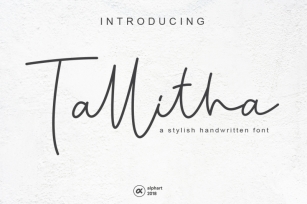 Tallitha a stylish handwritten font Font Download