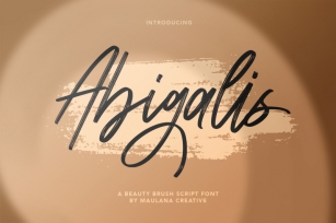 Abigalis Beauty Brush Script Font Font Download