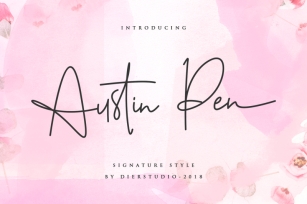 Austin Pen - Signature Style Font Download
