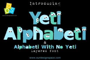 Yeti Alphabeti Font Font Download