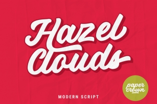 Hazel Clouds Modern Script Font Download