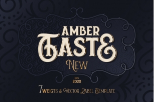 Amber Taste New. Font and Template. Font Download
