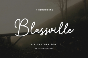 Blassville Handwritten Font Font Download