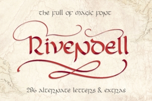 Rivendell. Full of magic font. Font Download