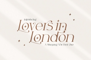 Lovers in London Serif Font Duo Font Download