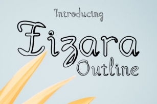 Zizara Outline Font Download