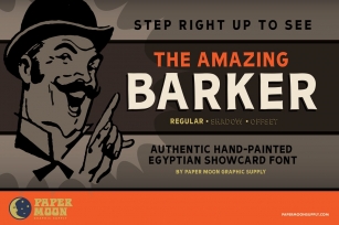 Showcard Barker Sign Painter Font Download