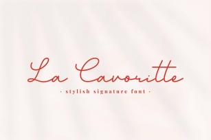 La Cavoritte Font Download