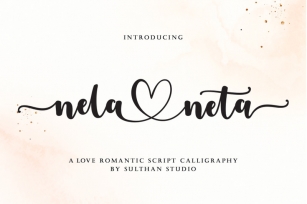 Nela neta script  Font Download