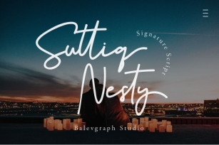 Sutiq Nesty Signature Script Font Download