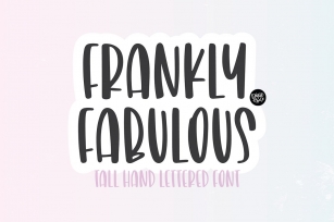 FRANKLY FABULOUS Tall Brush Font Download