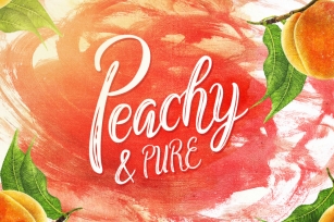 Peachy & Pure - Typeface Font Download