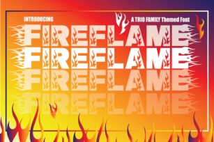 Fire Flame Trio Font Download
