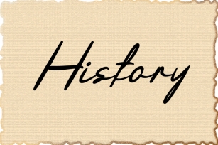 history Font Download