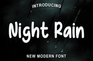 Night Rain Font Download