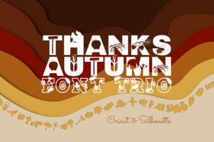 Thanks Autumn Trio Font Download