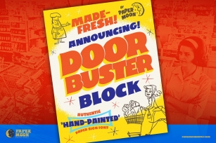 Doorbuster Block Sign Painter Font Download