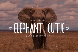 Elephant Cutie - Handwritten Display Font Font Download