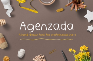 Agenzada Hand-Drawn Font Font Download