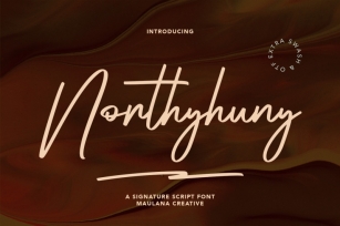 Northyhuny Signature Script Font Download
