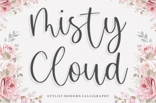 Misty Cloud Stylist Modern Calligraphy Font Font Download
