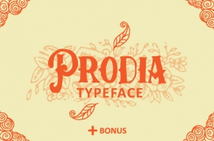 Prodia Typeface Font Download