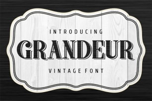 Grandeur new vintage font Font Download