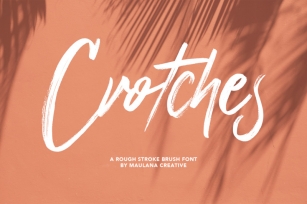 Crotches Rough Stroke Brush Font Font Download