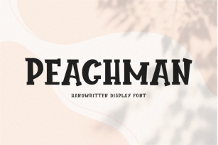 Peachman // Handwritten Font Font Download