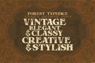 Forest - Display Font Font Download