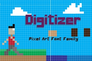 Digitizer - Pixel Font Family Font Download