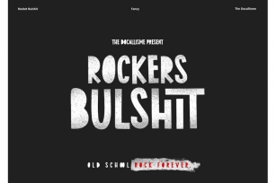 Rockers Bulshit Font Download