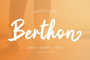 Berthon - Brush Script Font Font Download