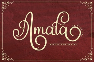 Amala | Beauty New Script Font Font Download