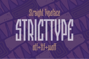 Stricttype font Font Download
