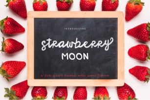 Strawberry Moon Script Font Download