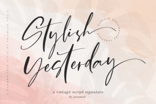 Stylish Yesterday Font Download