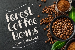 Forest Coffee Beans Font Download