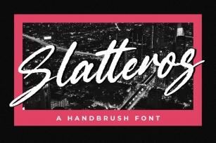 Slatteros - Brush Font Font Download