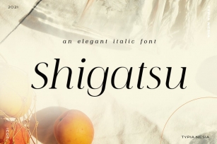 Shigatsu - Elegant Beauty Italic Serif Font Font Download