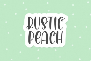 Rustic Peach Font Download