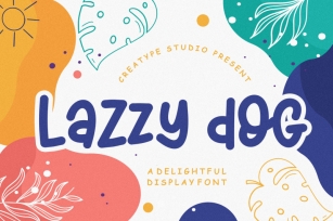 Lazzy Dog Delightful Display Typeface Font Download