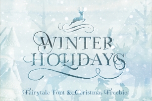 WINTER HOLIDAYS & Christmas freebies Font Download